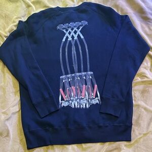 Men's black Graphic Crewneck Sweater